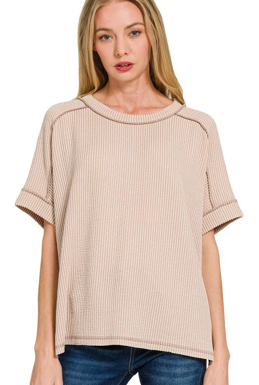 Always a Favorite Ash Mocha Top