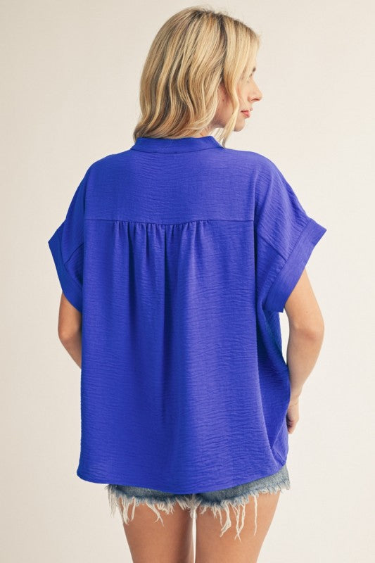 Breaking New Royal Blue Top