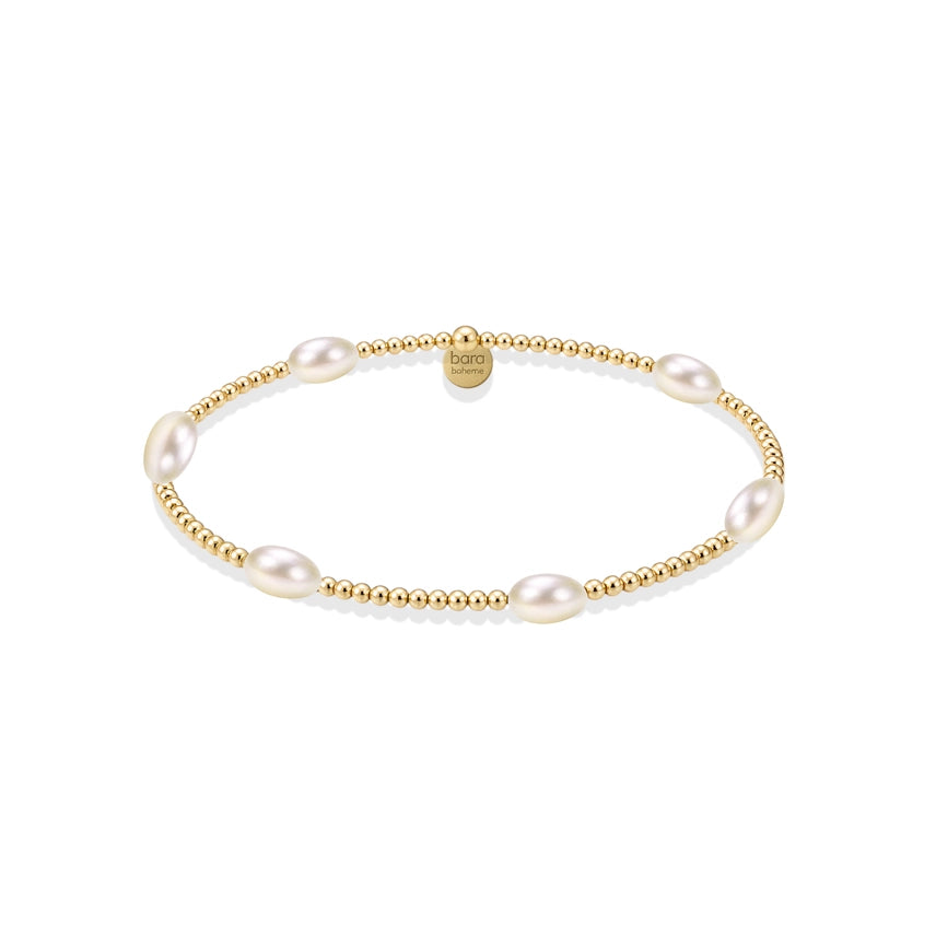 Piper 14K Gold Filled Pearl Beaded Bracelet