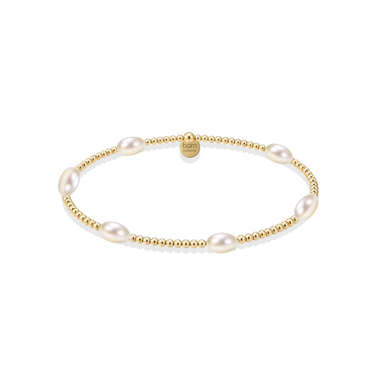 Piper 14K Gold Filled Pearl Beaded Bracelet