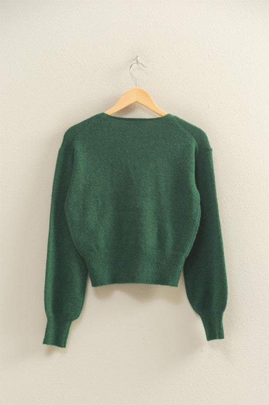 Always in Rotation Dark Green Sweater