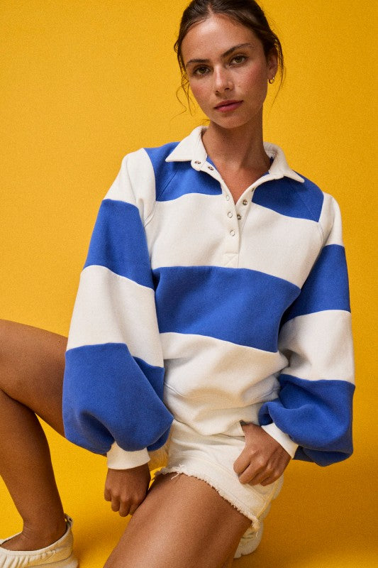 Read Your Mind Blue Pullover Top