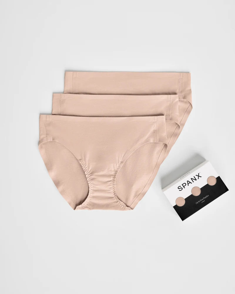 Spanxsmooth Fit-to-you Bikini Naked 3-pack Box