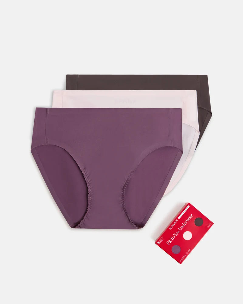 Spanxsmooth Fit-to-you Bikini Multi Rose 3-pack Box