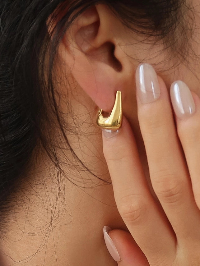 Cadance Geometric Hoop Earrings