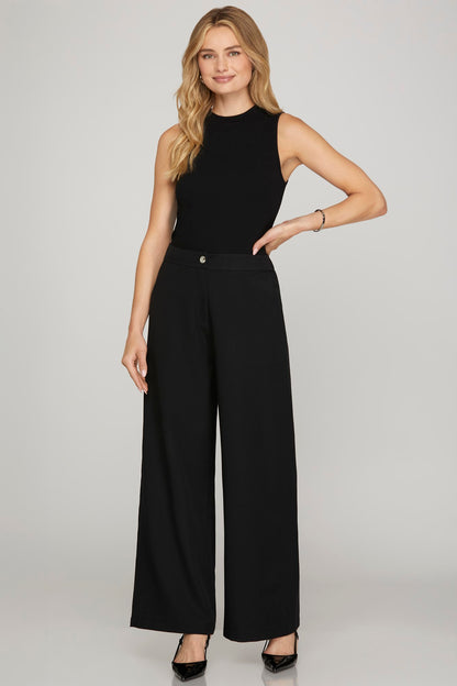 Everyday Elegance Black Pants