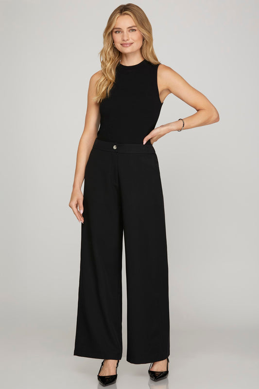 Everyday Elegance Black Pants