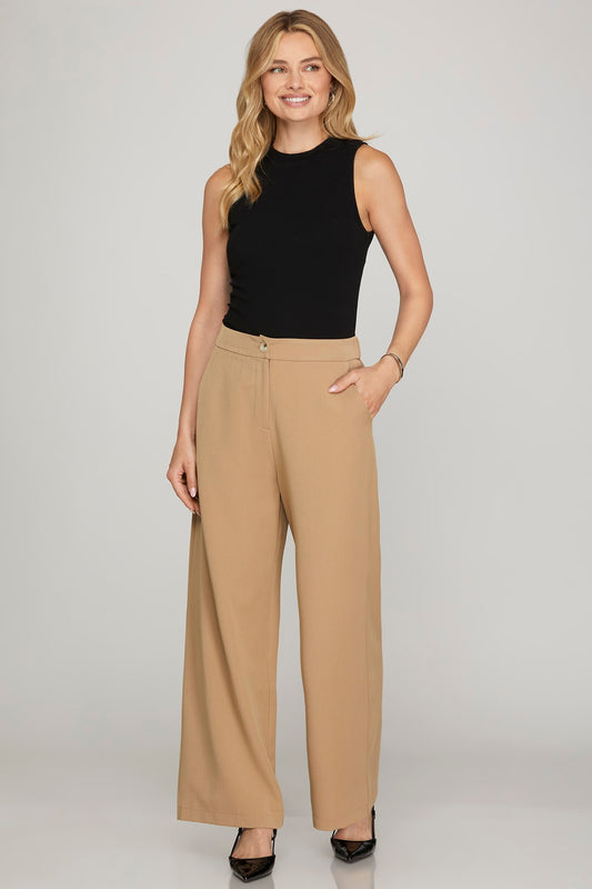Everyday Elegance Taupe Pants