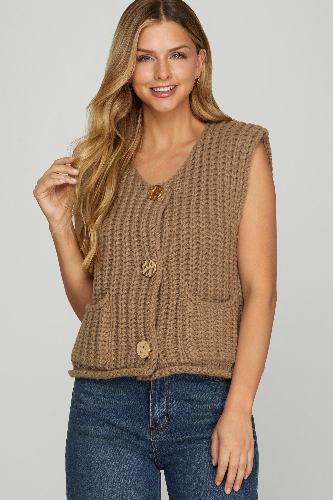 Meant Every Word Mocha Sweater Top