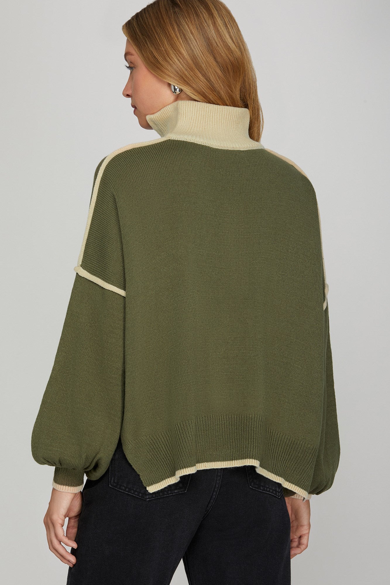Hold You Down Half Zip Sweater