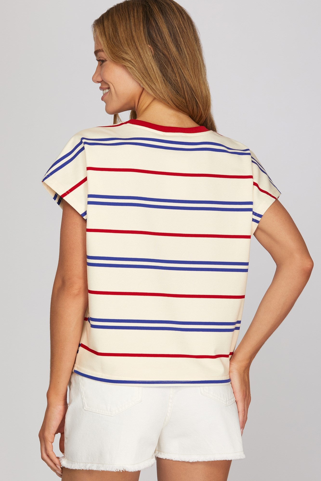 Red, White, & Trendy Top