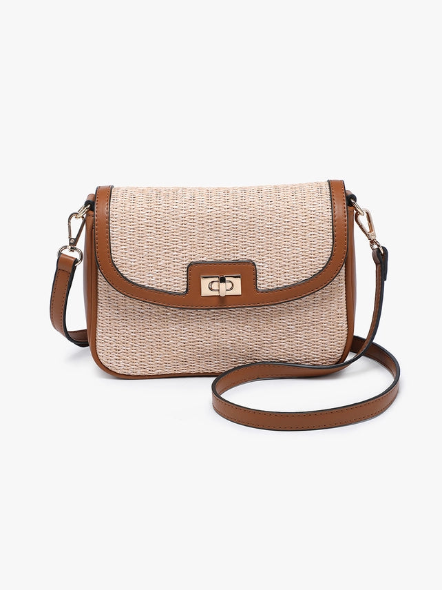 Amara Straw Brown Crossbody
