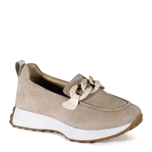 Kind Words Taupe Suede Loafer Sneaker