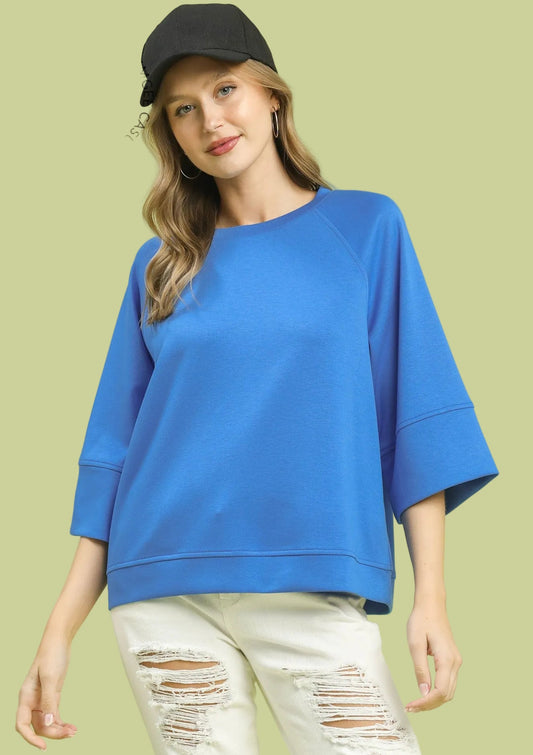 Classic Simplicity Blue Top