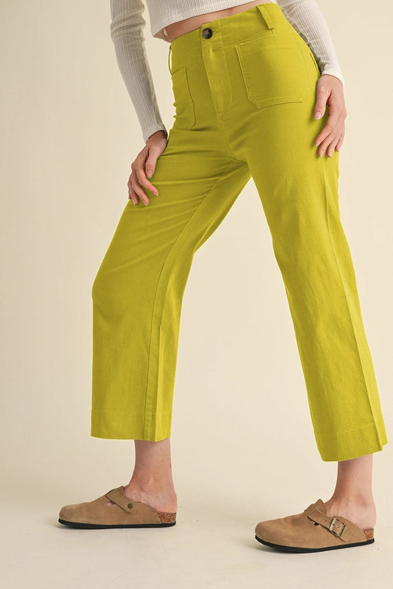 Anywhere And Everywhere Lime Green Pants