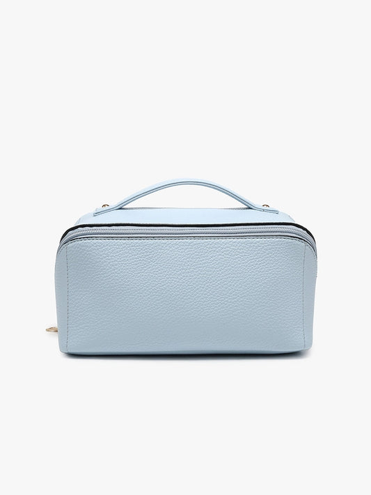 Paxton Blue Travel Makeup Bag
