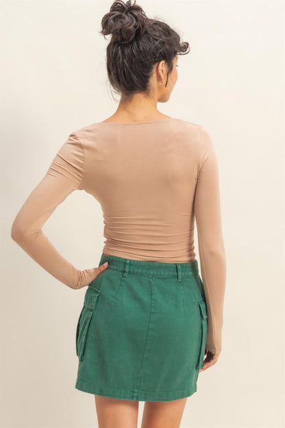 First Pick Dark Taupe Top