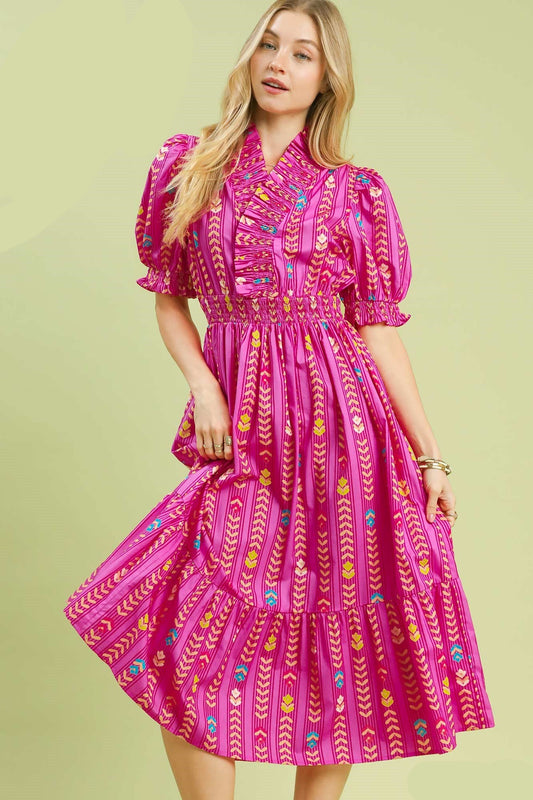 Already on It Pink Midi Dress