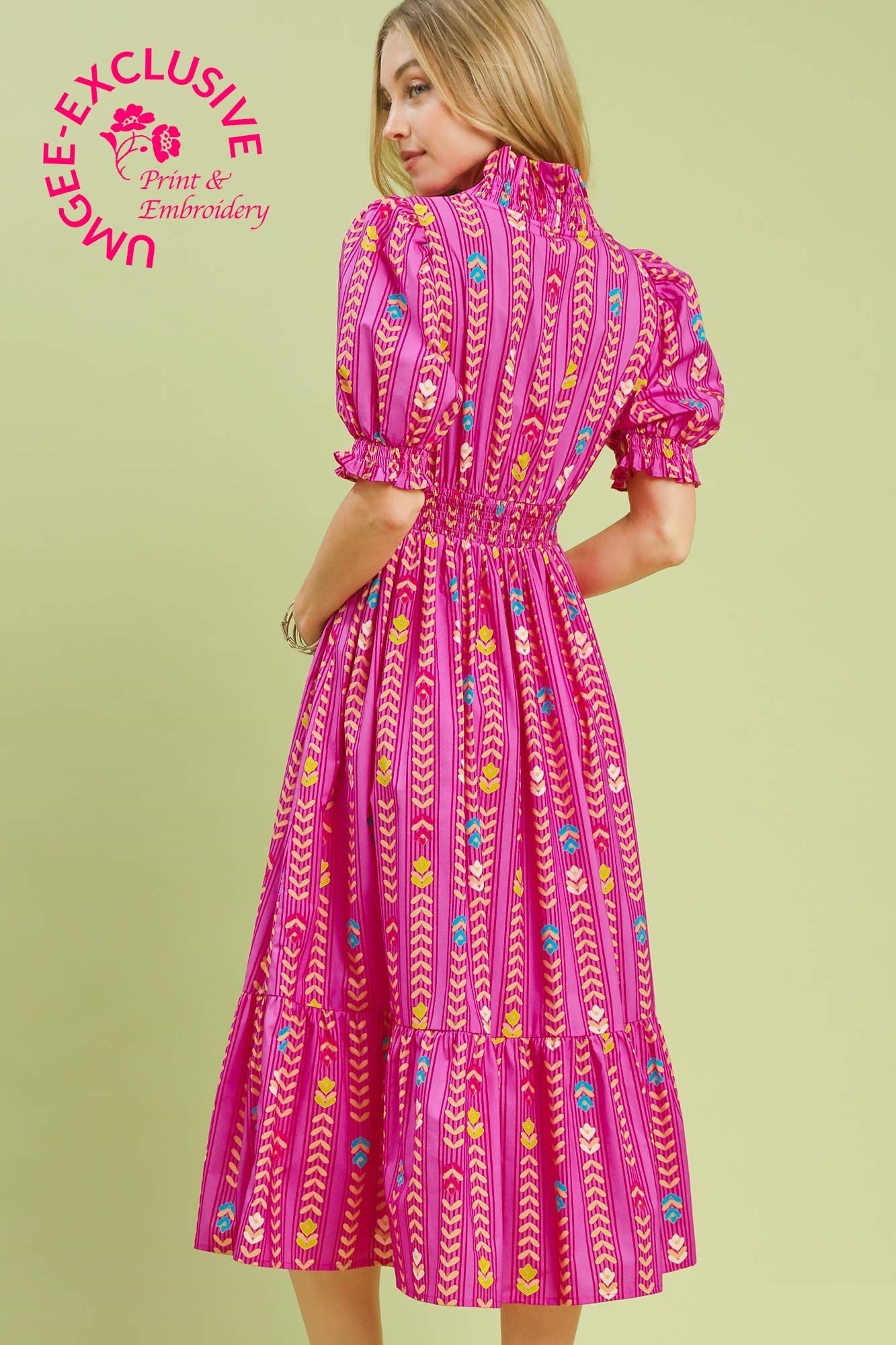 Already on It Pink Midi Dress