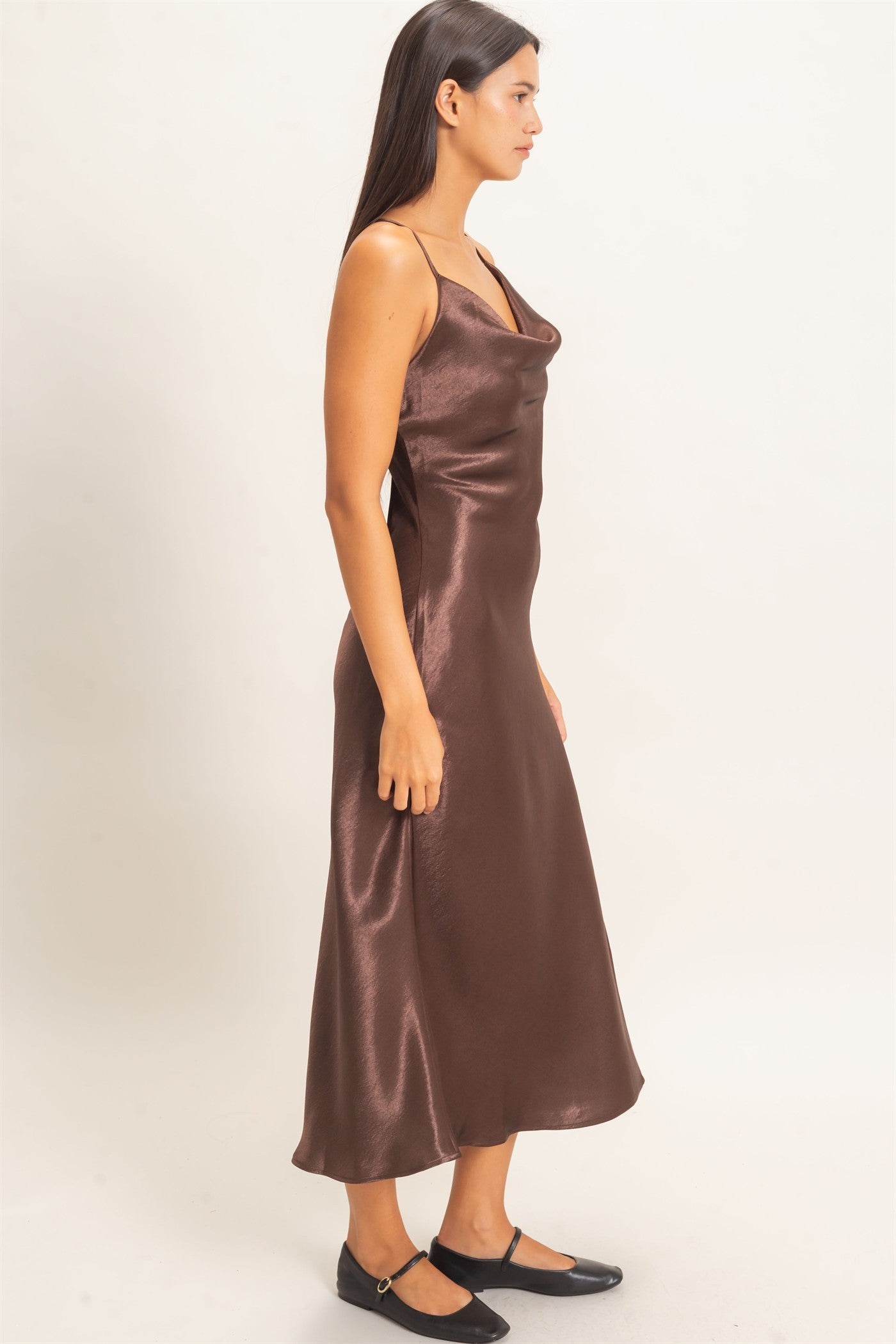 Poetic Charm Dark Brown Dress