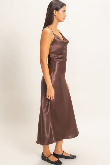 Poetic Charm Dark Brown Dress