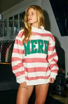 PRE-ORDER Merry Stripe Sweatshirt