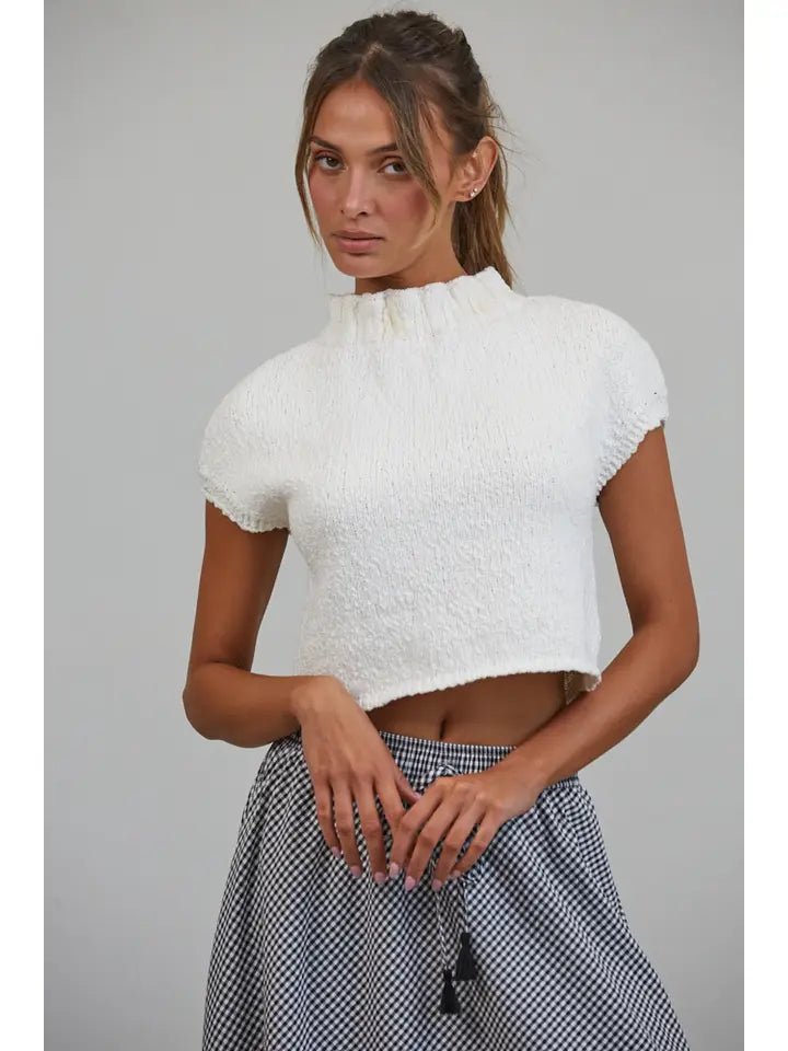 Textured Charm Sweater Top