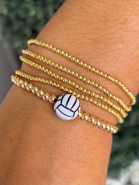 Volleyball Beaded Bracelet