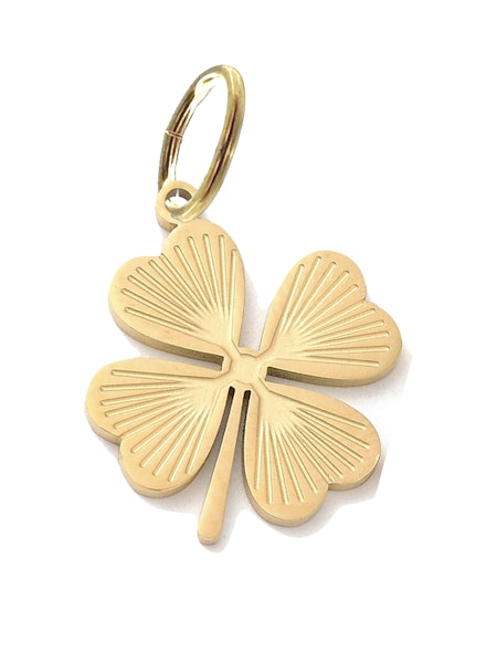 Leaf Clover Texture Charm