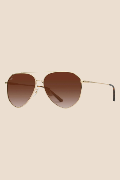 Ramsey Gold Frame/Brown Lens Polarized Sunglasses