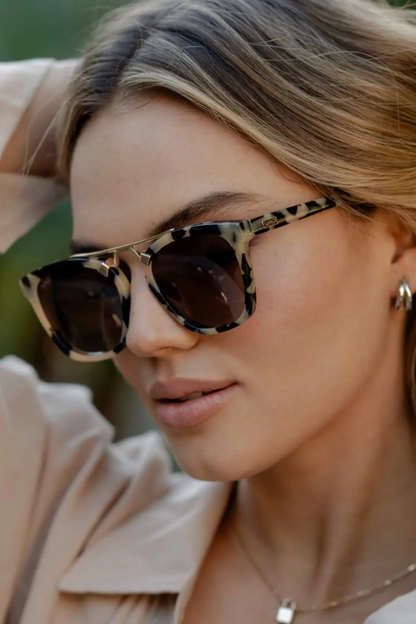 Demi Beige Tortoise / Brown Gradient Lens Polarized Sunglasses