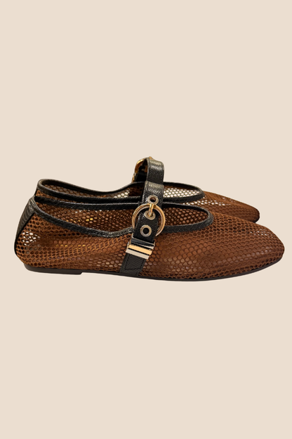Marker Brown Mesh Flat