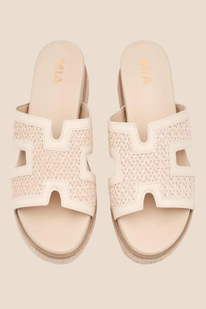 Caleena Bone Platform Sandal