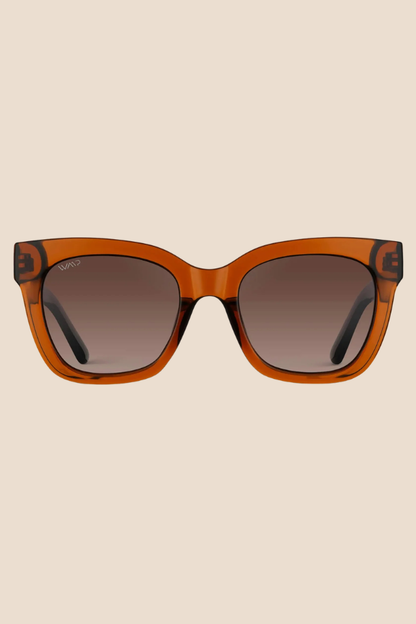 Stormi Crystal Chestnut Brown / Brown Lens Polarized Sunglasses