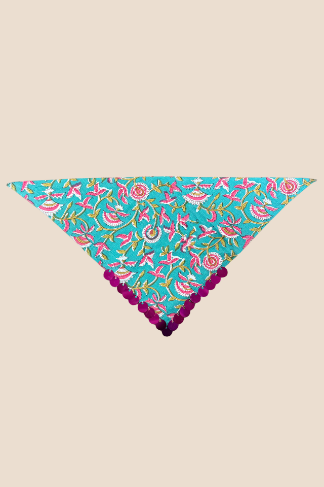 Jellyfish Sequin Bandana Scarf