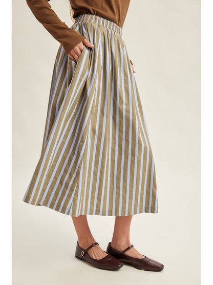 Coastal Striped Skirt