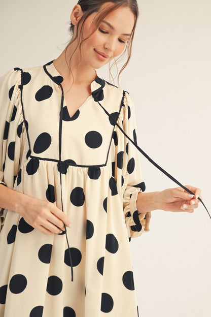 Elegant Dots Dress