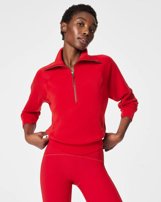 AirEssentials Red Half Zip Top