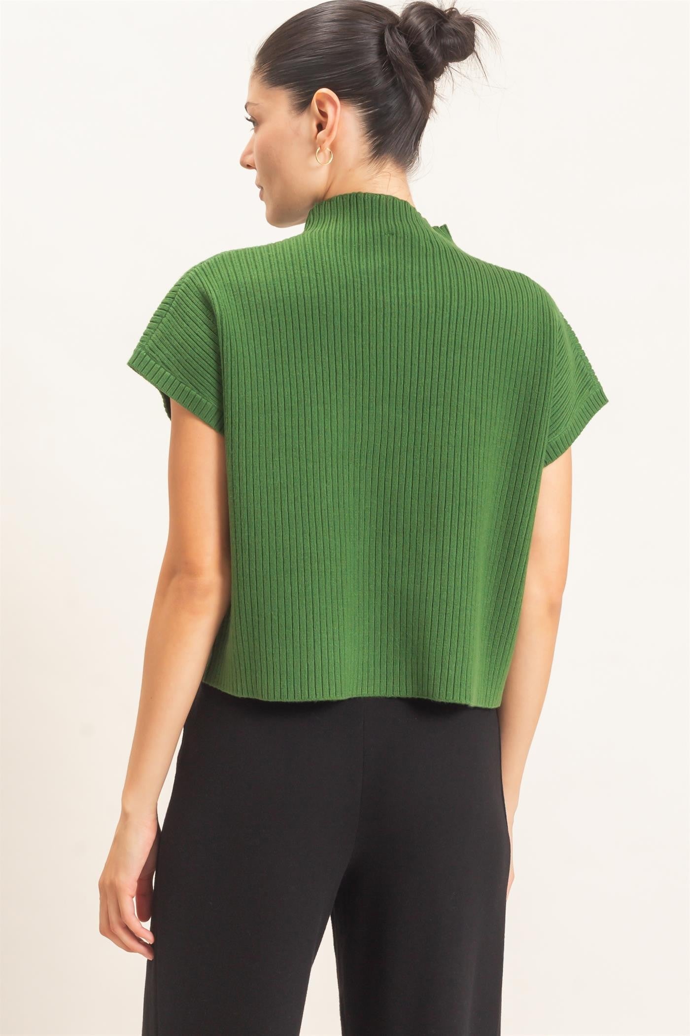 If You Ask Me Green Sweater Top