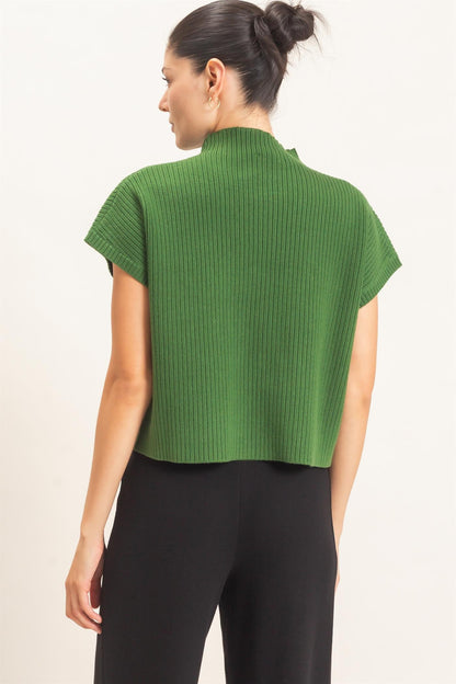 If You Ask Me Green Sweater Top