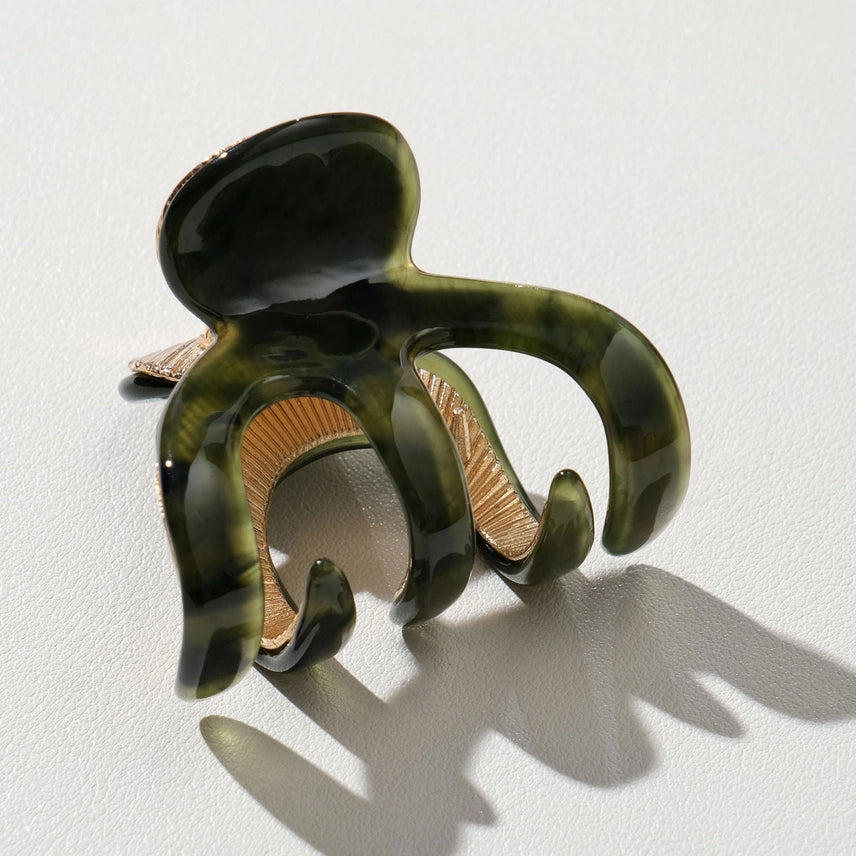 Jade Vintage Metal Hair Clip