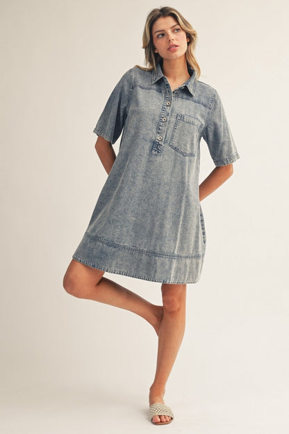 Indigo Utility Dress