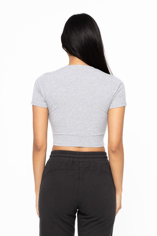 Play it Safe Heather Grey Top