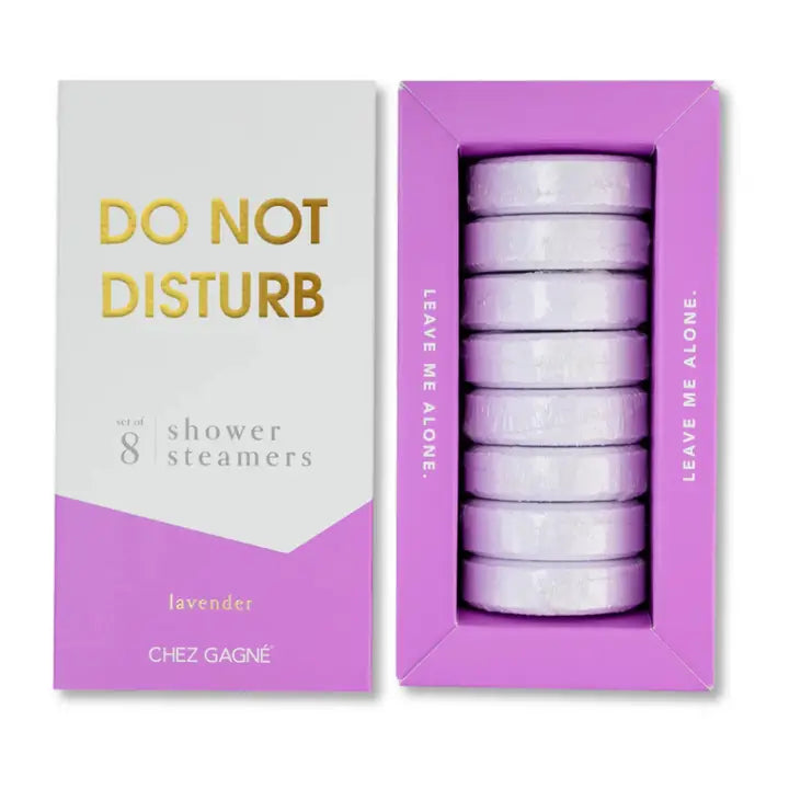 Do Not Disturb Lavender Shower Steamers (Set of 8)