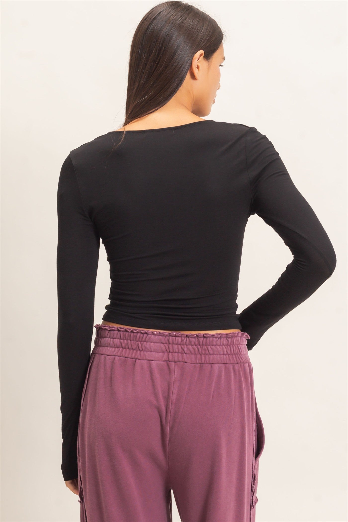 Everyday Layering Black Top