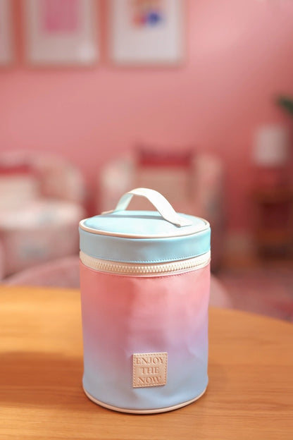 Barrel Organizer Gradient Blue/Pink Toiletry Bag