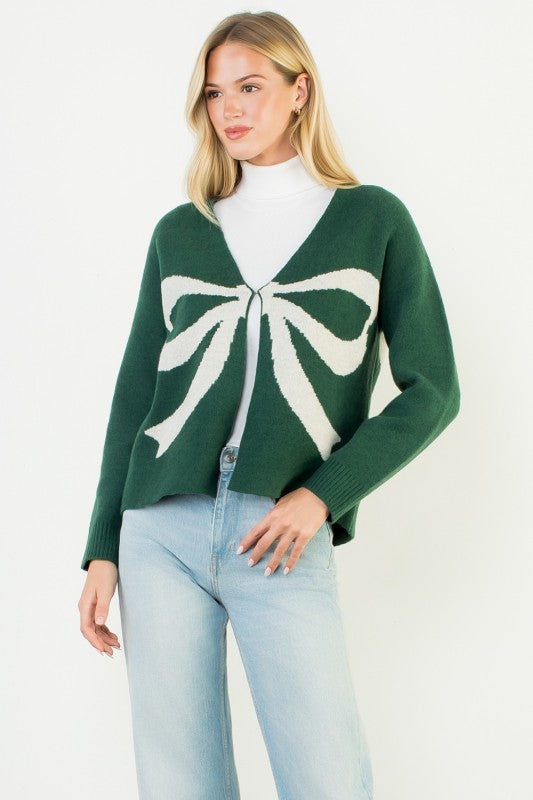 Tied Up in Cozy Cardigan