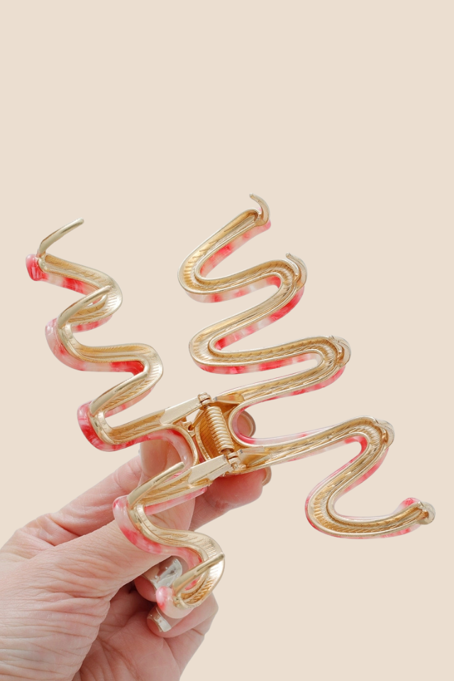 Willow Large Rose Metal Hair Clip