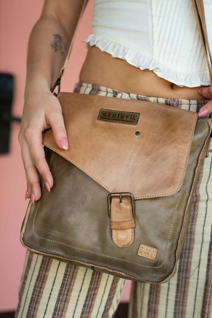 Venice Beach Taupe Oats Rustic Crossbody