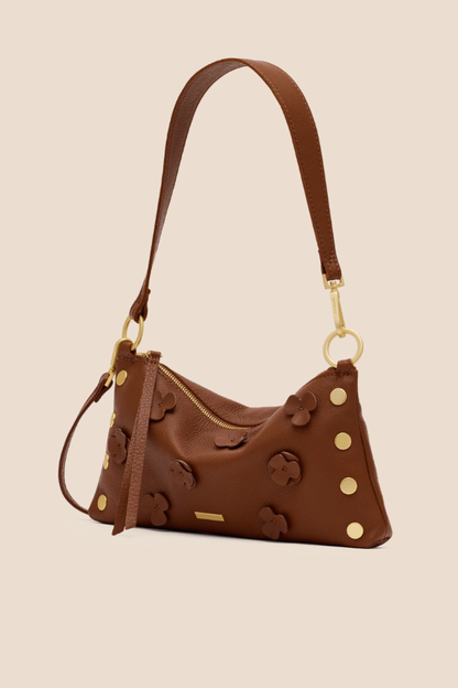 Kyle Small Sienna Flora/Brushed Gold Handbag